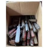 BOX OF SCREWDRIVERS