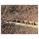 Wooden Extension Ladder with Metal Reinforcements