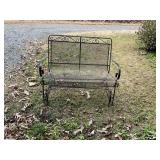 IRON LOVE SEAT GLIDDER