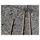 Set Of Three Rusted Metal Rods Or Tools