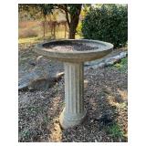 Concrete Pedestal Birdbath