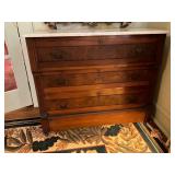 Wooden Dresser with Marble Top