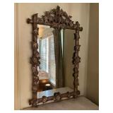Gilded Wall Mirror with Grape Vine Motif
