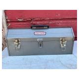 Craftsman Metal Toolbox with Assorted Tools