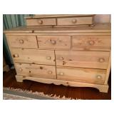 Vaughan of Virginia Pine Dresser with Mirror