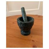 Green Marble Mortar and Pestle Set