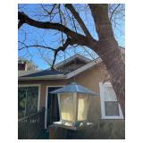 Galvanized Metal and Plastic Bird Feeder