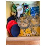 Collection of Plastic Kitchenware and Measuring To