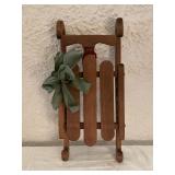 WOODEN SLED DECOR