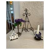 Decorative Iron Display Easel, Catï¿½s Meow Church P