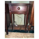 Mahogany One-Drawer Side Table