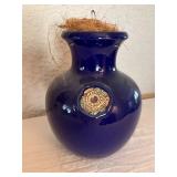 Blue Down Under Pot with Decorative Medallion