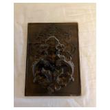 Cast Iron Decorative Door Knocker with Ornate Desi