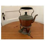 Copper Kettle with Warming Stand