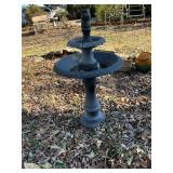 Two-Tier Cast Concrete Outdoor Fountain
