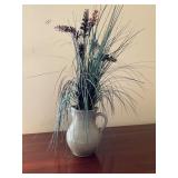 Stoneware Pitcher With Natural Finish