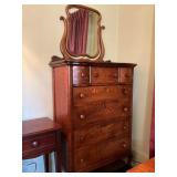 Quarter-Sawn Oak Dresser with Swivel Mirror