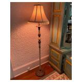 Decorative Metal Floor Lamp with Fabric Shade