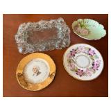 Set of Decorative Plates and Dish with Various Des