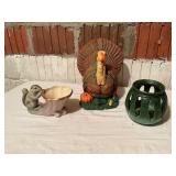 Ceramic Turkey Figurine and Decorative Items