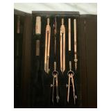 Berger Drawing Instruments Set No. 312 in Leather