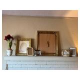 Collection of Decorative Frames and Potted Amaryll