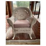 Woven Wicker Rocking Chair