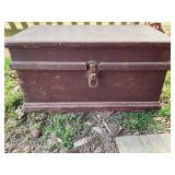 Wooden Tool Chest With Contents