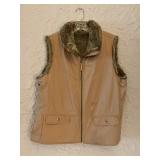 Reversible Faux Fur and Suede Vest