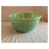 Fire-King Green Swirl Mixing Bowl