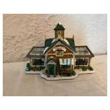 Ceramic Illuminated Holiday Village Greenhouse