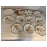 Assorted Porcelain Plates with Varied Makers