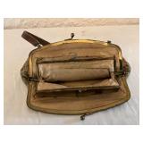 Vintage Tapestry Handbag with Metal Frame