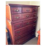 Mahogany Chest of Drawers With Brass Hardware