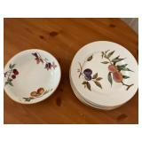 Royal Worcester Evesham Bowls & Plates Set