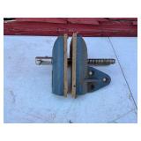 Blue Metal Corner Clamp with Screw Mechanism