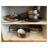 Collection of Mixed Metal and Ceramic Cookware