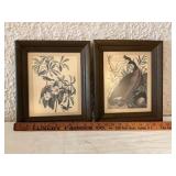 Pair of Framed John James Audubon Bird Prints