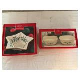 Lenox Holiday Bowls and Star Dish Set in Original