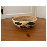 Hand-Painted Ceramic Bowl with Fruit Motif