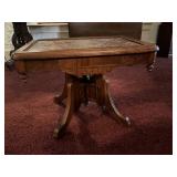 CHOCOLATE MARBLE TABLE-EASTLAKE STYLE