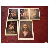 Collection of Floral Art Prints and ï¿½The Saviorï¿½ P