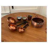 Copper Kitchen Utensils and Vessels Collection