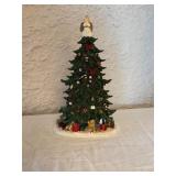 Painted Resin Christmas Tree Figurine