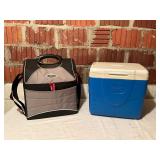 Pair of Coleman Coolers, Hard and Soft-Sided