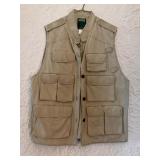 Beige Cotton Utility Vest by The Walking Co.