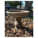 Cast Stone Pedestal Birdbath