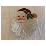Fitz and Floyd Essentials Ceramic Santa Claus Plat