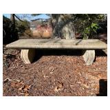 Rectangular Concrete Garden Bench