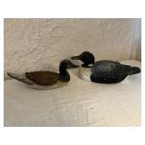 Pair of Painted Wooden Duck Decoys